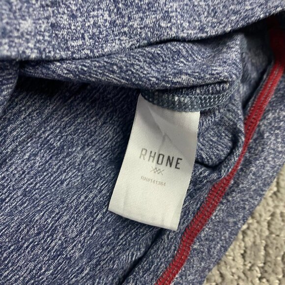 Rhone Shirt Men's XL Blue Heather Reign Long Sleeve Performance Gym Base Layer - Picture 7 of 11